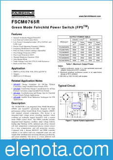 Fairchild FSCM0765R datasheet