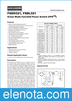 Fairchild FSDH321 datasheet