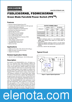 Fairchild FSDM0365RNB datasheet
