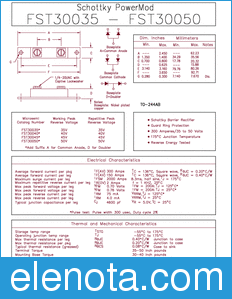 Microsemi FST30035 datasheet