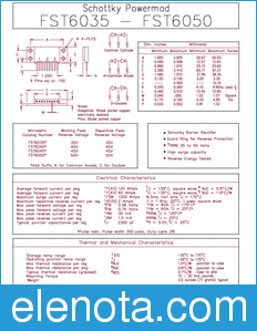 Microsemi FST6050 datasheet