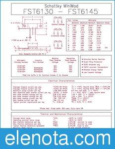 Microsemi FST6130 datasheet