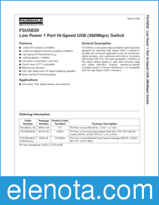 Fairchild FSUSB20 datasheet