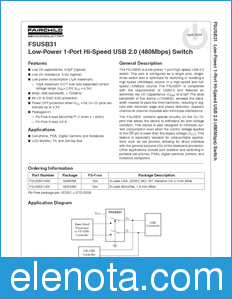 Fairchild FSUSB31 datasheet