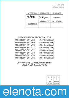 Mitsubishi FU-636SDF-EV1M68_75 datasheet