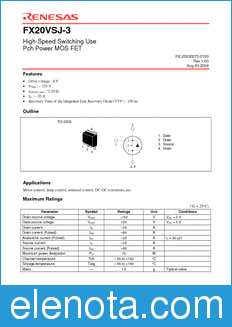 Renesas FX20VSJ-3 datasheet
