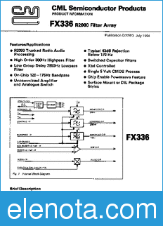 CML FX336 datasheet