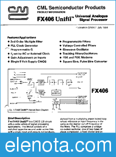 CML FX406 datasheet