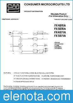 CML FX4070A datasheet