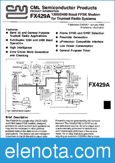 CML FX429A datasheet
