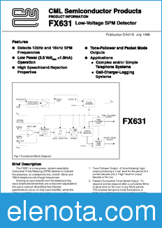 CML FX631 datasheet