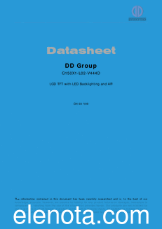 DD-Group G150X1-L02-V444D datasheet