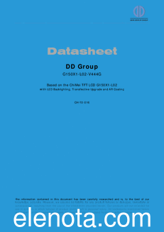 DD-Group G150X1-L02-V444G datasheet
