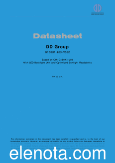 DD-Group G150X1-L03-V532 datasheet