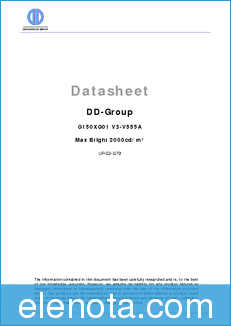 DD-Group G150XG01V3-V555A datasheet
