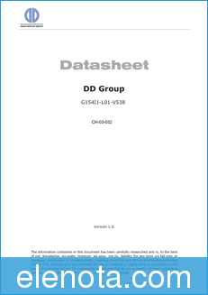 DD-Group G154I1-L01-V538 datasheet
