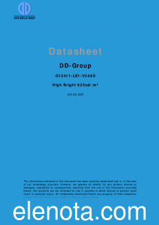 DD-Group G154I1-LE1-V549D datasheet