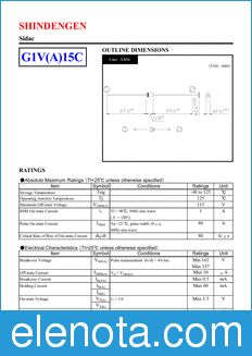 Shindengen G1V(A)15C datasheet
