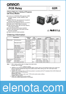 Omron G2R-1A3-SND datasheet