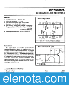Producent GD75189/A datasheet