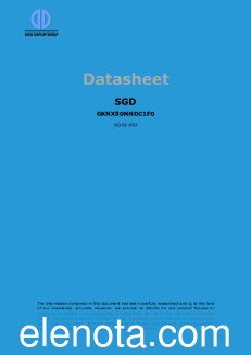 SGD GKNX80NNDC1F0 datasheet