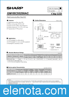 Sharp GM1BC55250AC datasheet