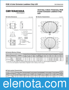 Sharp GM1WA80300A datasheet