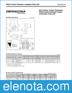 Sharp GM5WA02200A datasheet