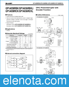 Sharp GP1A038RBK datasheet
