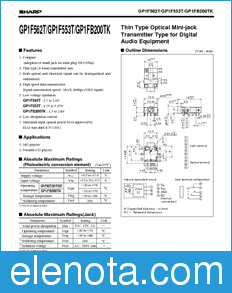 Sharp GP1F562T datasheet