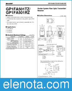 Sharp GP1FA501TZ datasheet