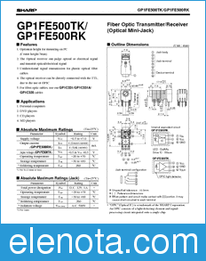 Sharp GP1FE500TK datasheet