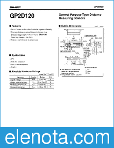 Sharp GP2D120 datasheet