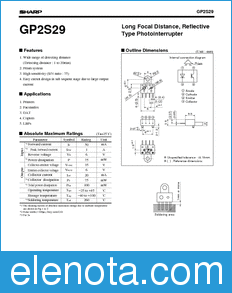 Sharp GP2S29 datasheet