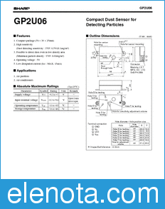 Sharp GP2U06 datasheet