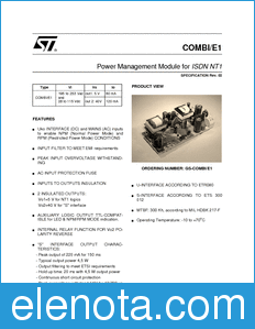 STMicroelectronics GS-COMBI/E1 datasheet