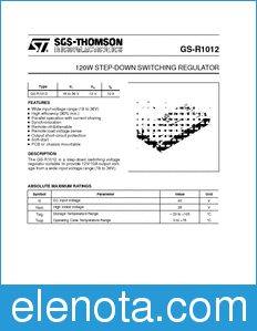 STMicroelectronics GS-R1012 datasheet