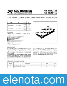 STMicroelectronics GS-R51212S datasheet