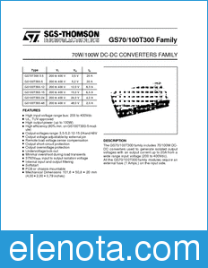 STMicroelectronics GS100T300-12 datasheet