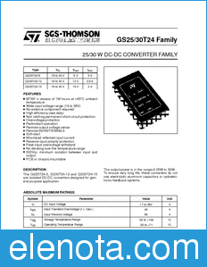 STMicroelectronics GS25T24-5 datasheet