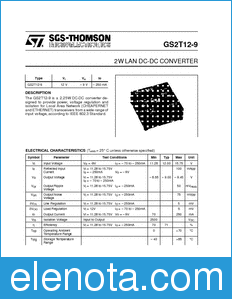 STMicroelectronics GS2T12-9 datasheet