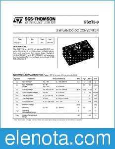 STMicroelectronics GS2T5-9 datasheet