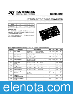 STMicroelectronics GS2T5-D12 datasheet
