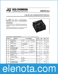 STMicroelectronics GS3T5-5.2 datasheet
