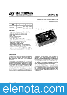 STMicroelectronics GS5AC-40 datasheet