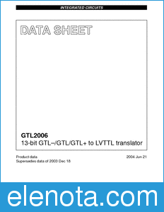 Philips GTL2006 datasheet