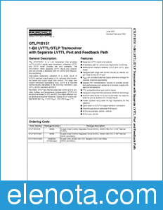 Fairchild GTLP1B151 datasheet