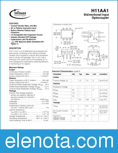 Infineon H11AA1 datasheet