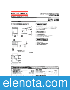 Fairchild H11AA4 datasheet
