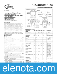 Infineon H11C4 datasheet